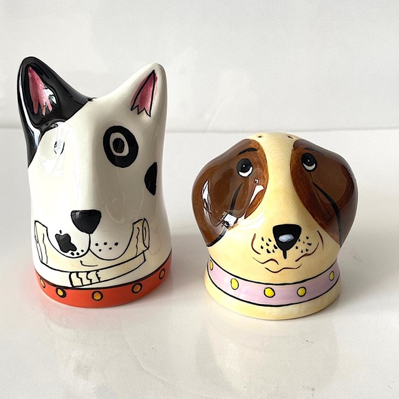 DOGZILLA Salt & Pepper Shakers by Candice Reiter Designs Vintage - Picture 1 of 9